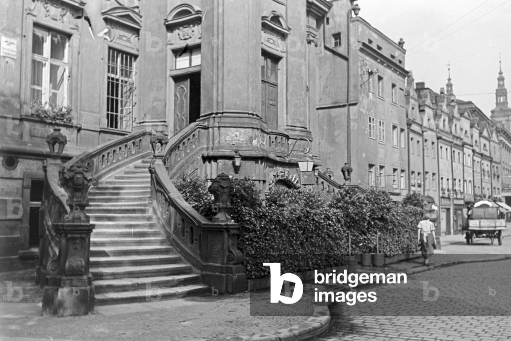 A trip to Liegnitz, Germany 1930s (b/w photo)