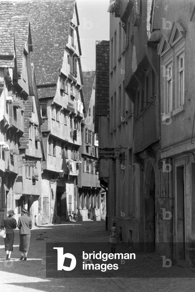 A trip to Heilbronn, Germany 1930s (b/w photo)