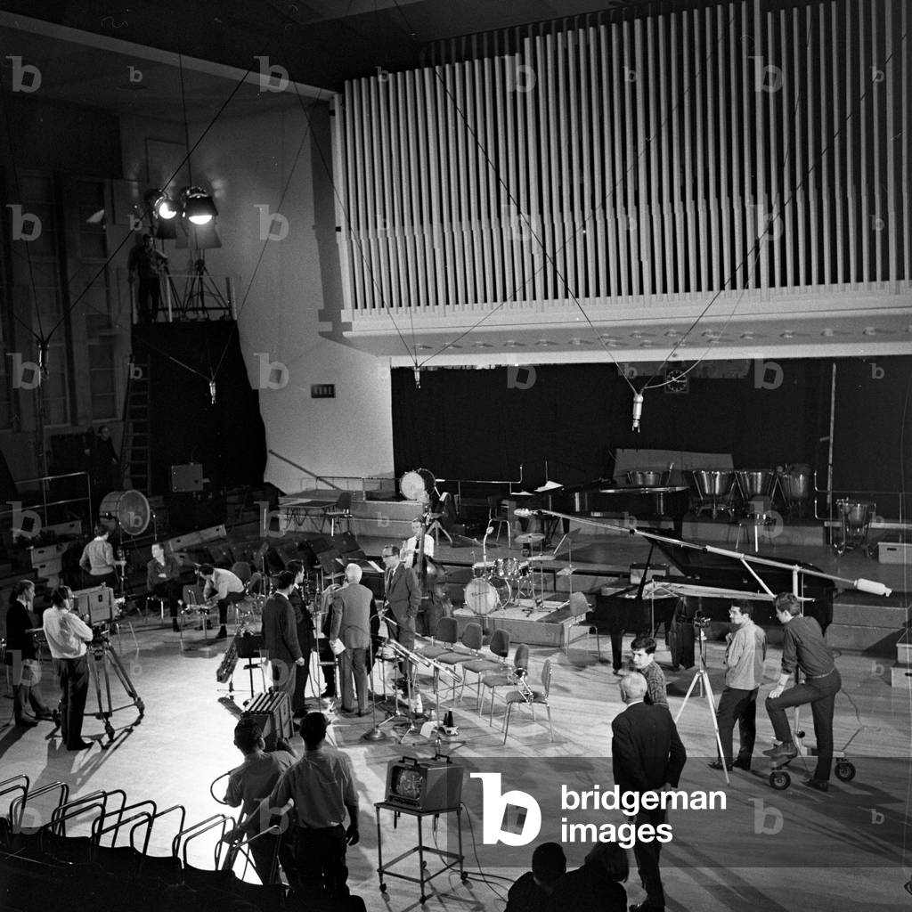 Musicians at the Hamburg jazz workshop, Germany 1960s
