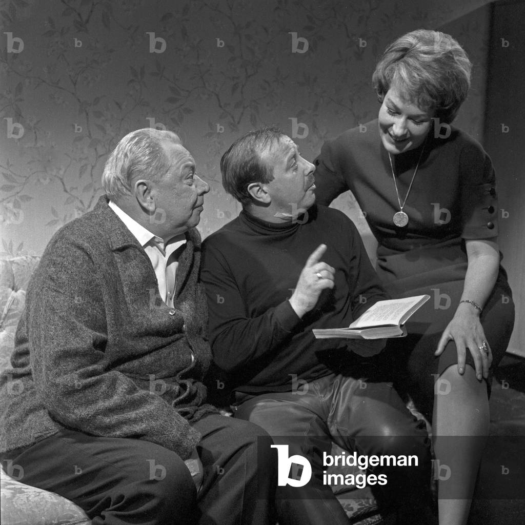 A young woman and two men, Germany 1960s