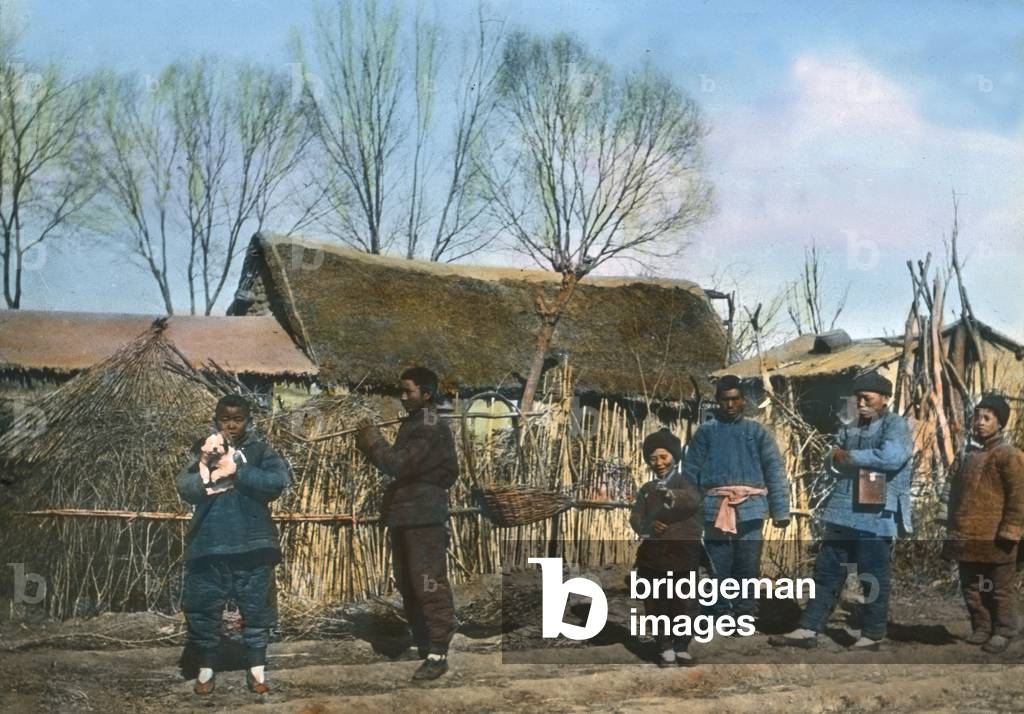 Photo of rural life from Sven Hedin's first journey to China