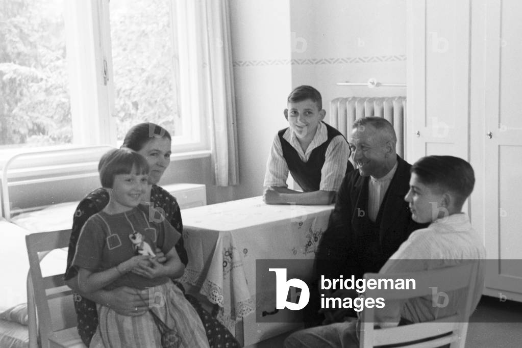 Scenes from childhood in Germany during the 1930s (b/w photo)