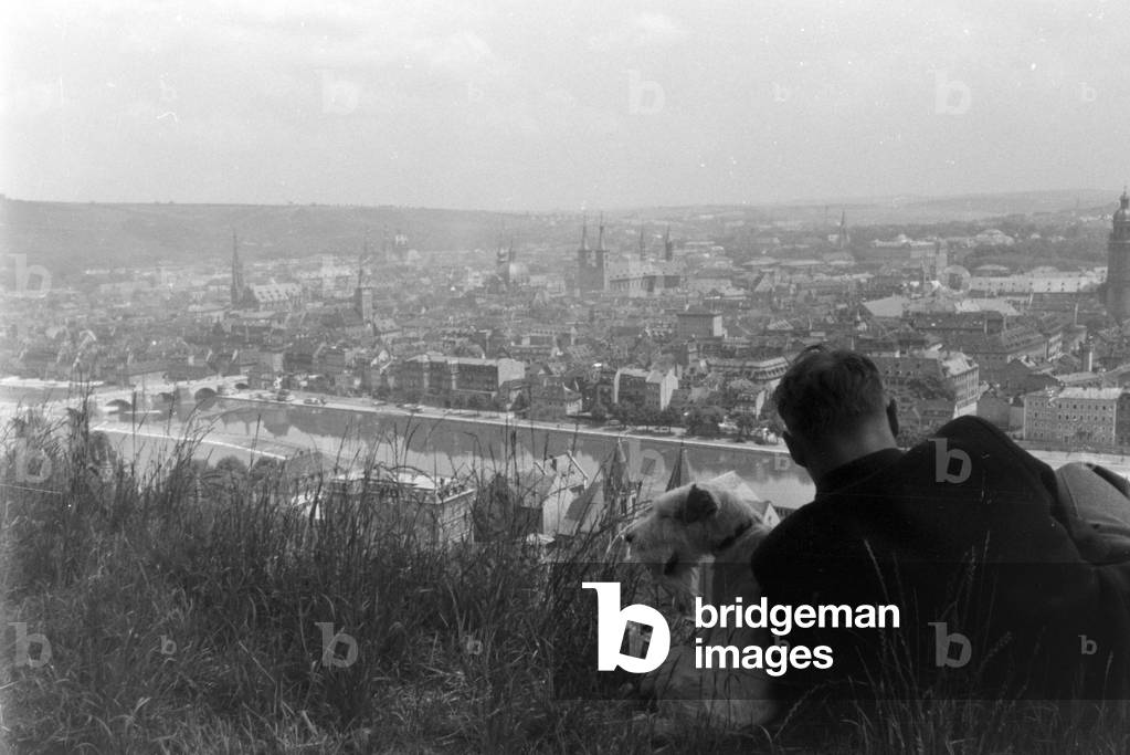 A trip to Würzburg, Germany 1930s (b/w photo)