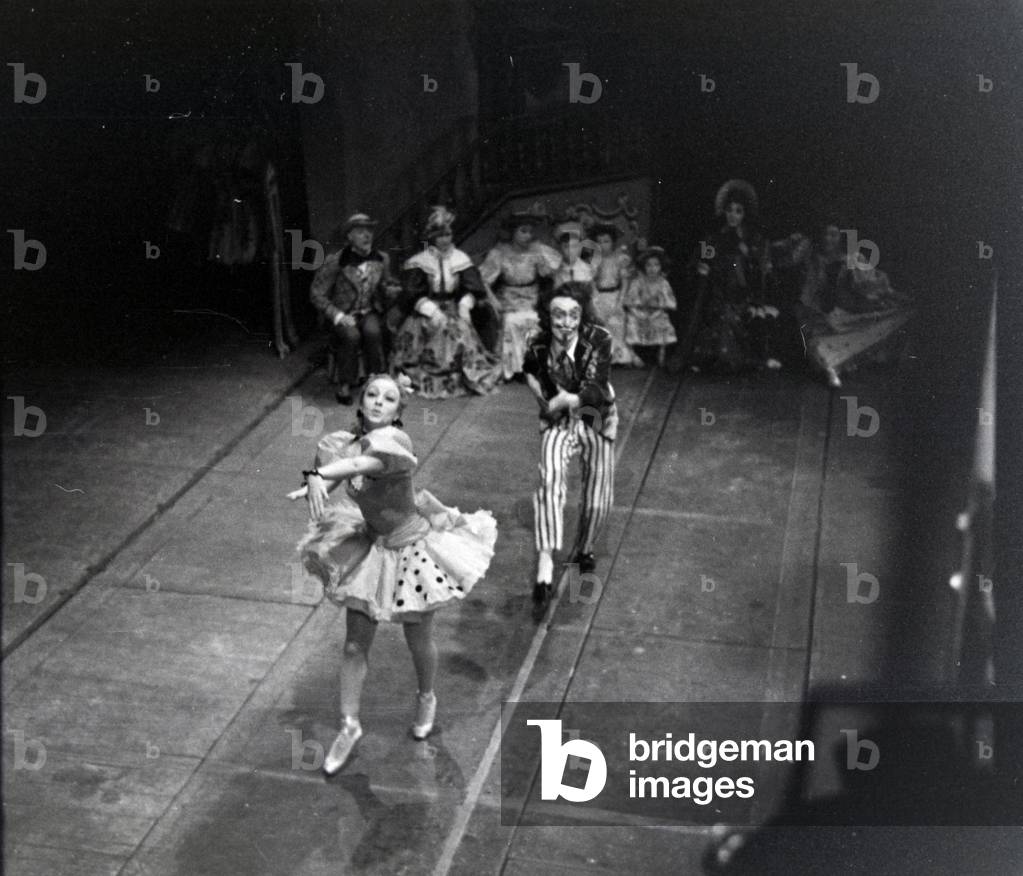 Performance in the opera in Rome, Italy 1940s (b/w photo)