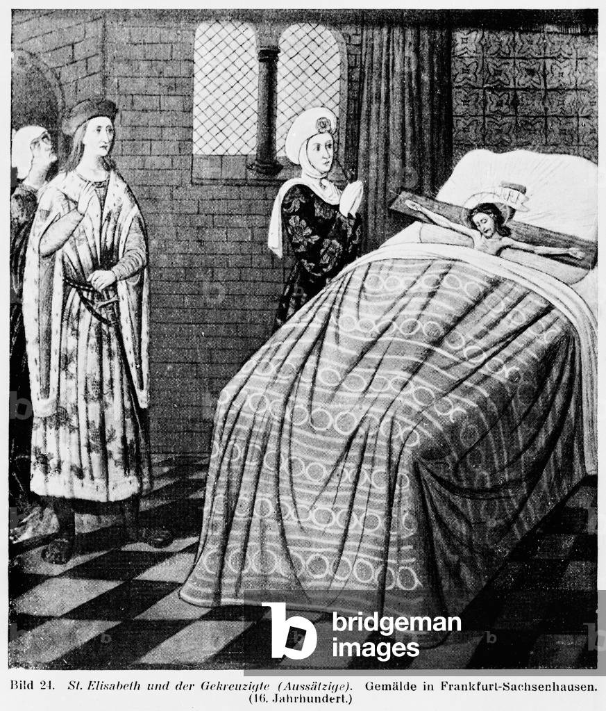 Scene of the life of holy Elizabeth of Hungary