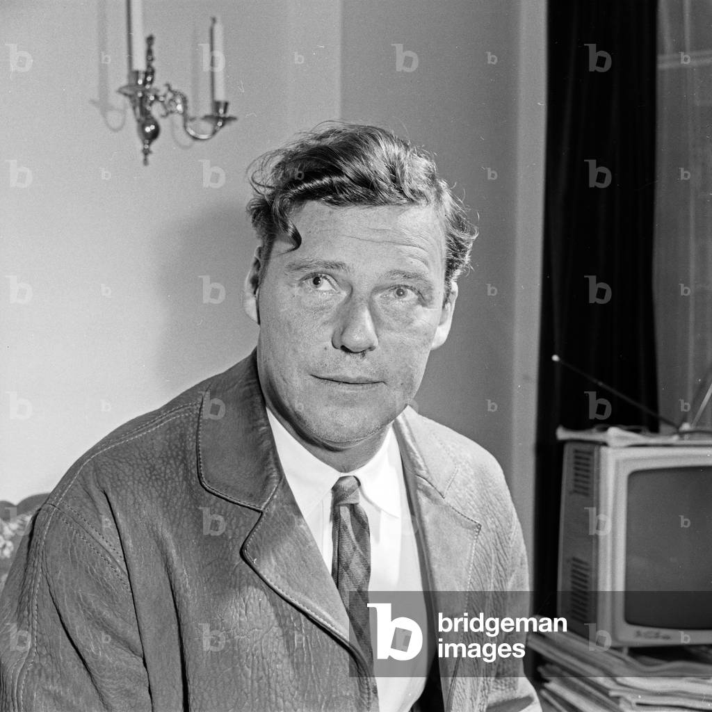 German actor and audio drama speaker Max Eckard at Hamburg, Germany 1960s