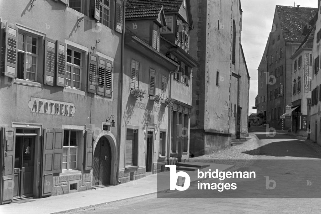 A round trip trough Baden-Württemberg, Germany 1930s (b/w photo)