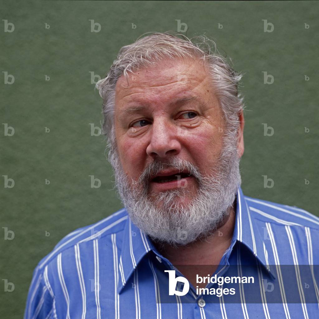 Photo shoot with Sir Peter Ustinov, legendary British artist in movie, TV, theatre, literature and music, Hamburg 1979
