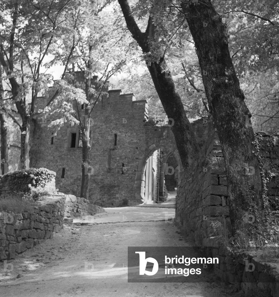 Old castle at Baden Baden, Germany 1930s