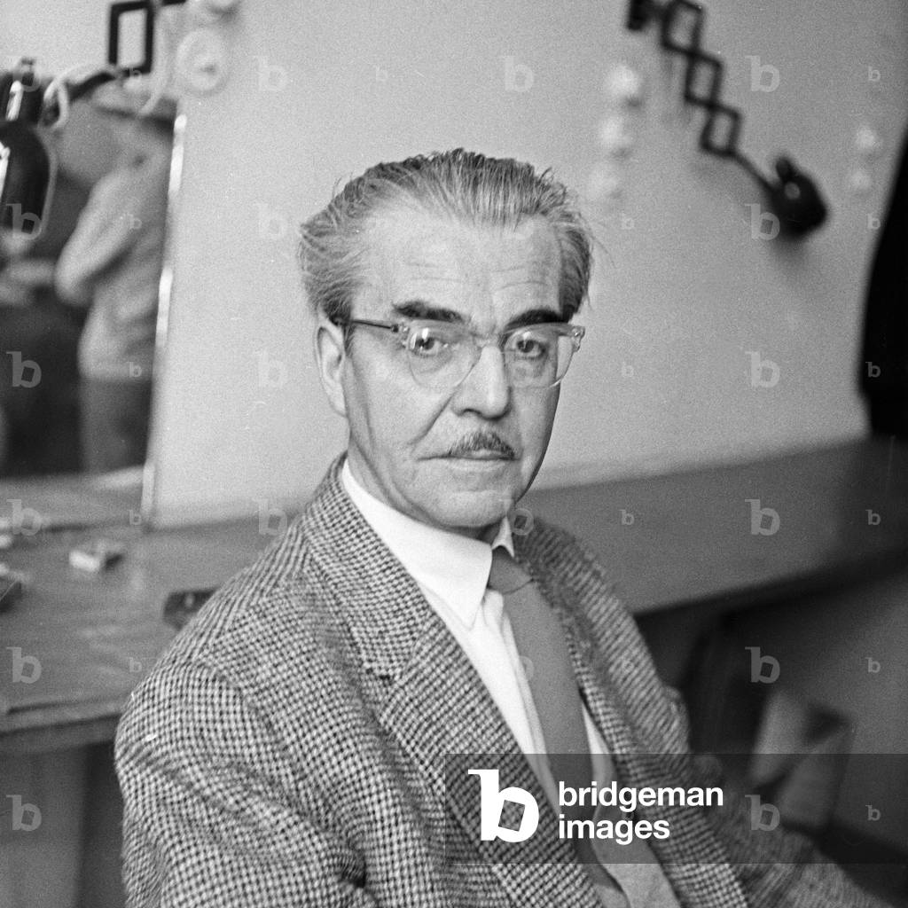 German actor Franz Schafheitlin at Hamburg, Germany 1950s
