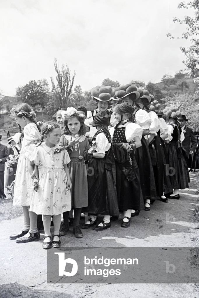 An excursion to the Black Forest, Germany 1930s (b/w photo)