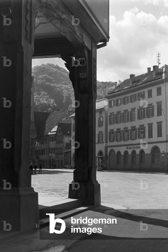 A trip to Bad Urach, Germany 1930s (b/w photo)