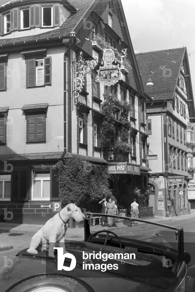 Holidays in the Black Forest, Germany 1930s (b/w photo)