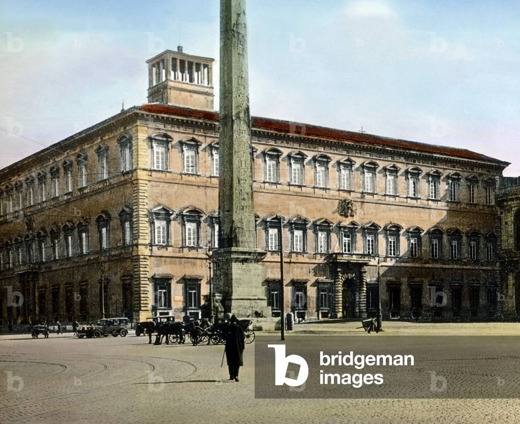 View to Lateran palace at Rome, Italy, 1920s