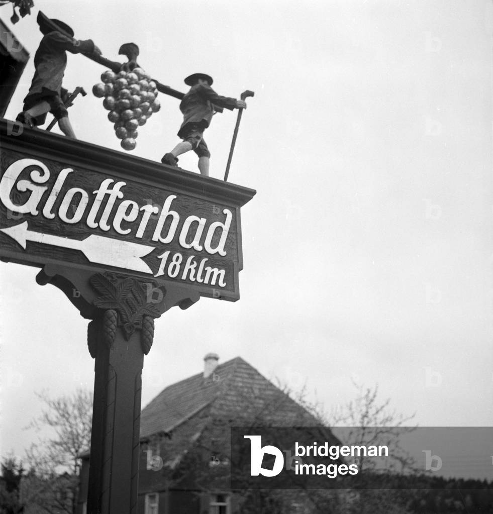 A trip to the Southern Black Forest, Germany 1930s (b/w photo)