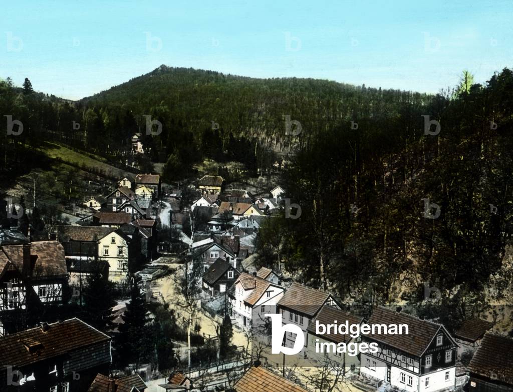 View to the town of Bad Thal / Ruhla in Thuringia, 1920s