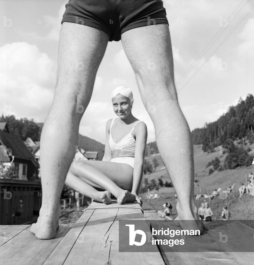 A trip to Bad Rippoldsau Schapbach, Germany 1930s (b/w photo)