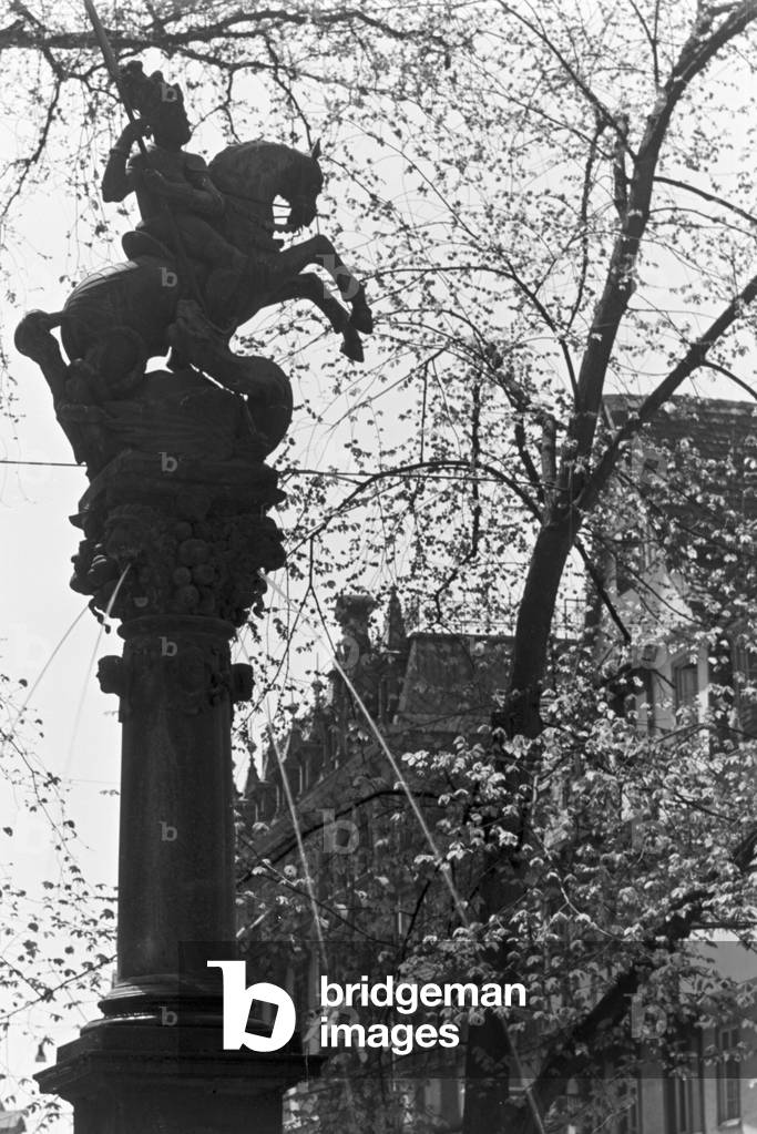 A trip to Heilbronn, Germany 1930s (b/w photo)