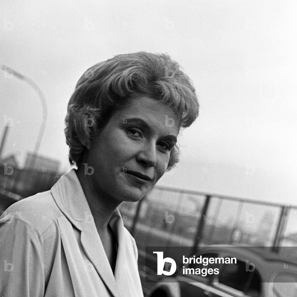 German actress Heliane Bei at Hamburg, Germany 1960s