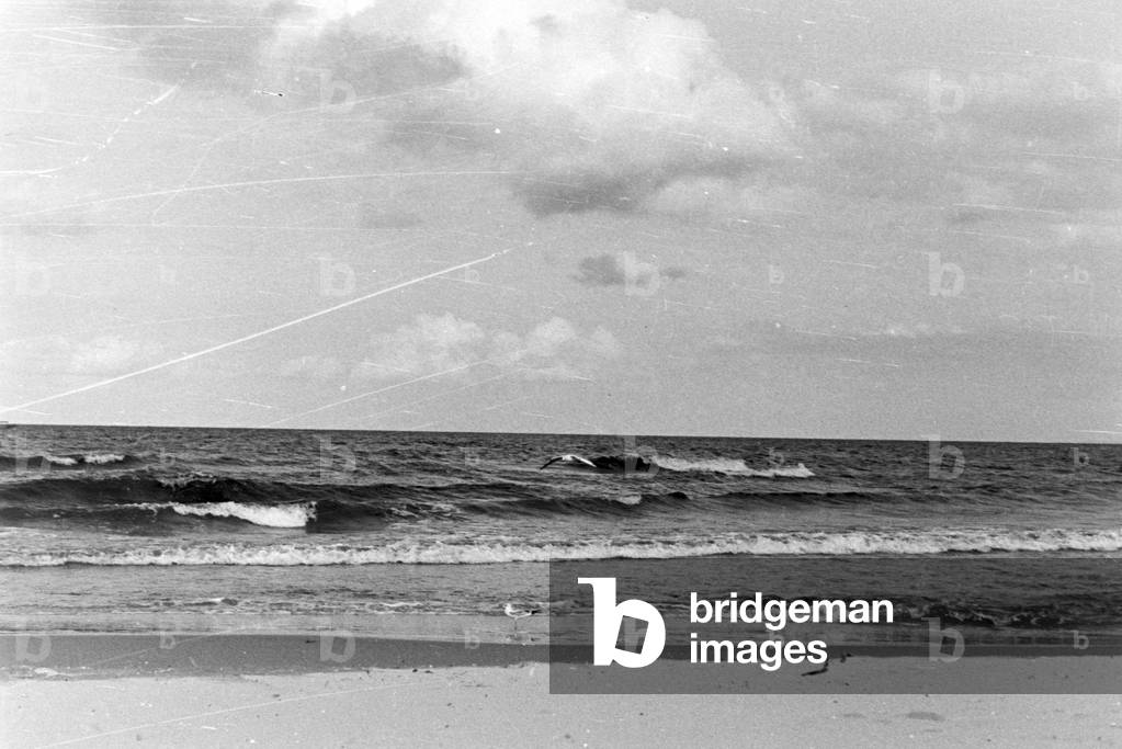 Vacation at the Baltic Sea, Germany 1930s (b/w photo)