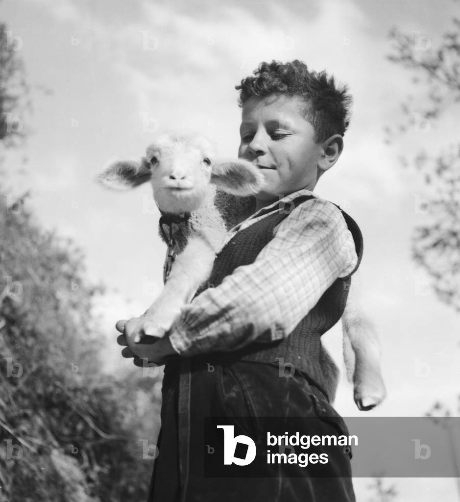 Summer in the countryside, Germany 1930s (b/w photo)