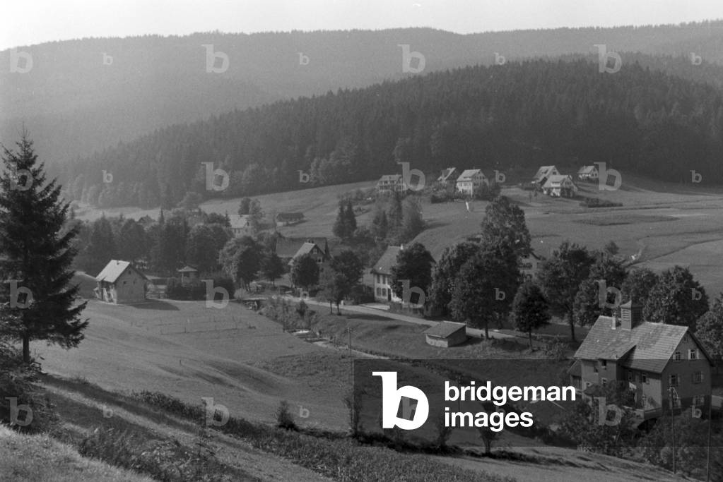 Holidays in the Black Forest, Germany 1930s (b/w photo)