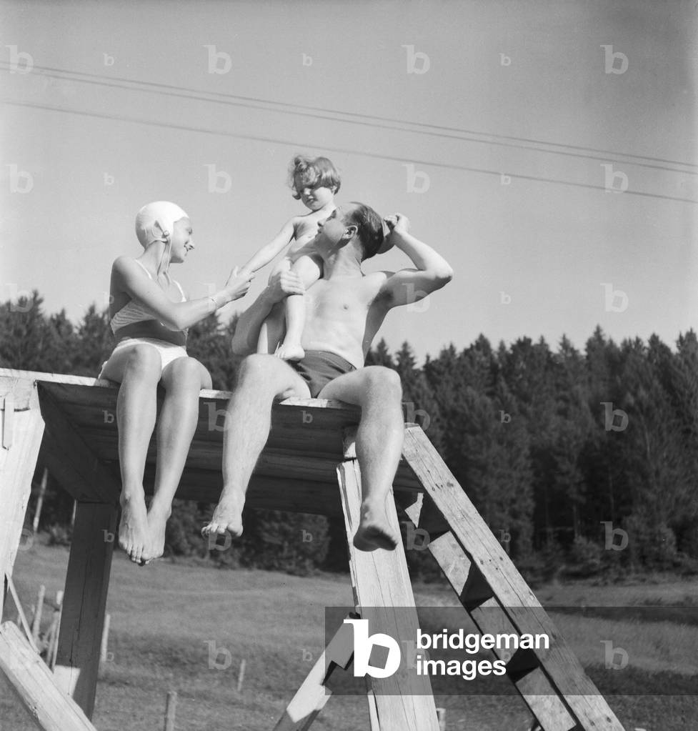 A trip to Bad Rippoldsau Schapbach, Germany 1930s (b/w photo)