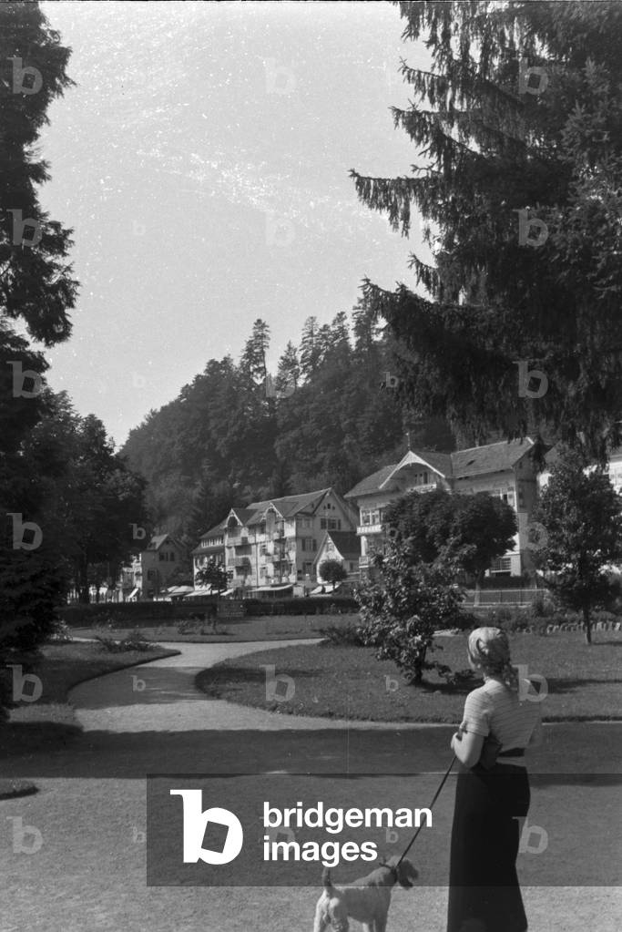 Holidays in the Black Forest, Germany 1930s (b/w photo)