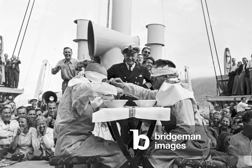 A cruise to Norway, Germany 1930s (b/w photo)