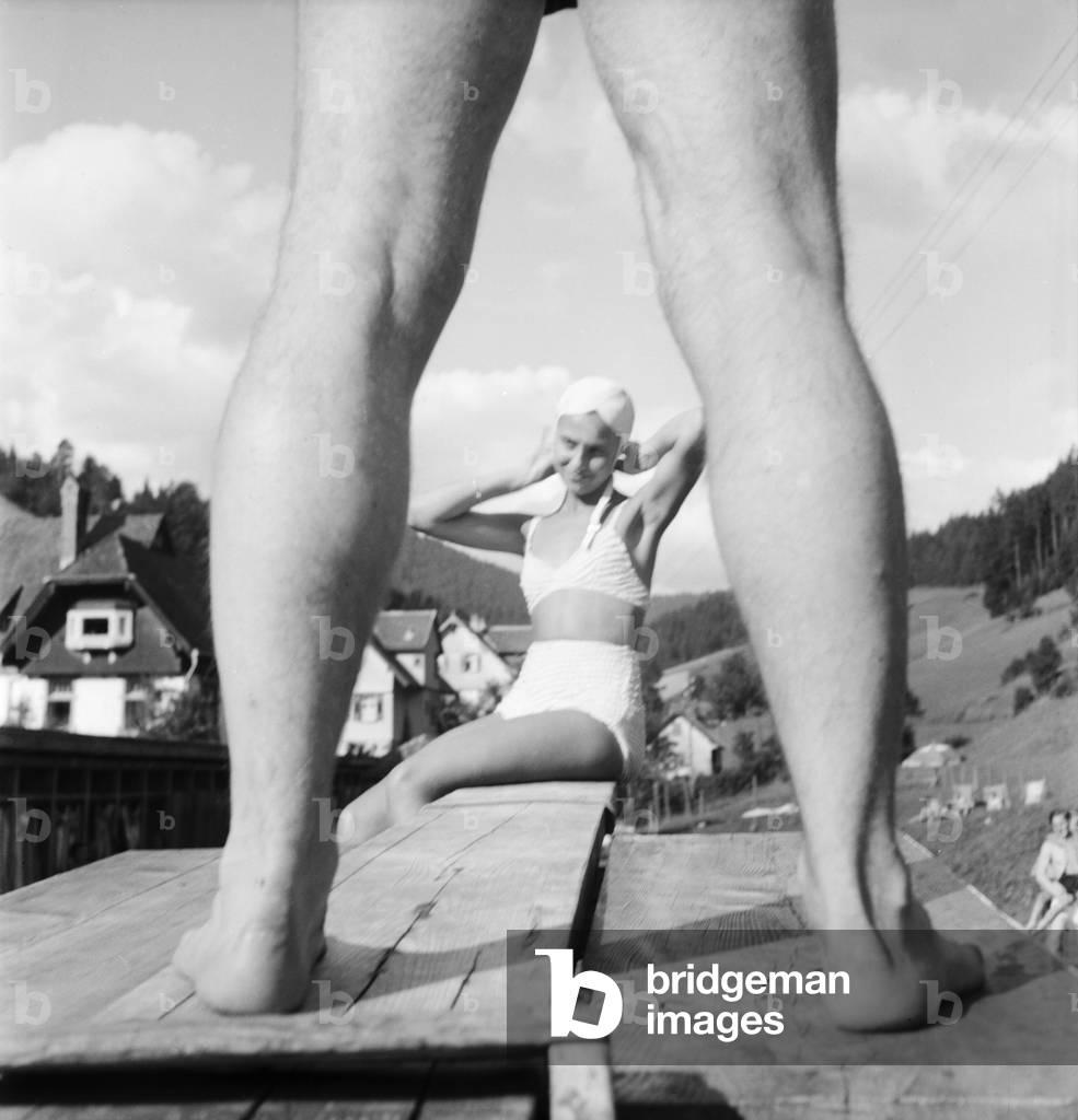 A trip to Bad Rippoldsau Schapbach, Germany 1930s (b/w photo)