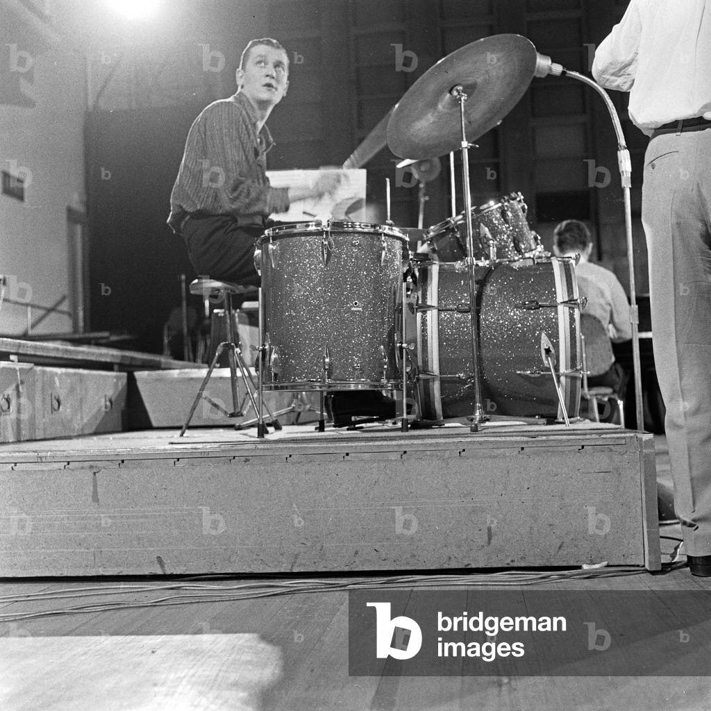 Musicians at the Hamburg jazz workshop, Germany 1960s