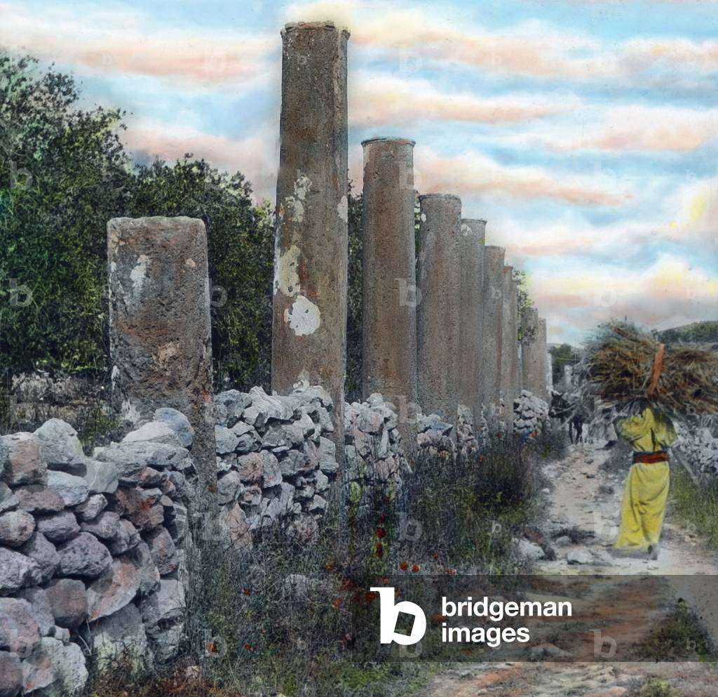 At the remains of ancient Samaria, 1920s