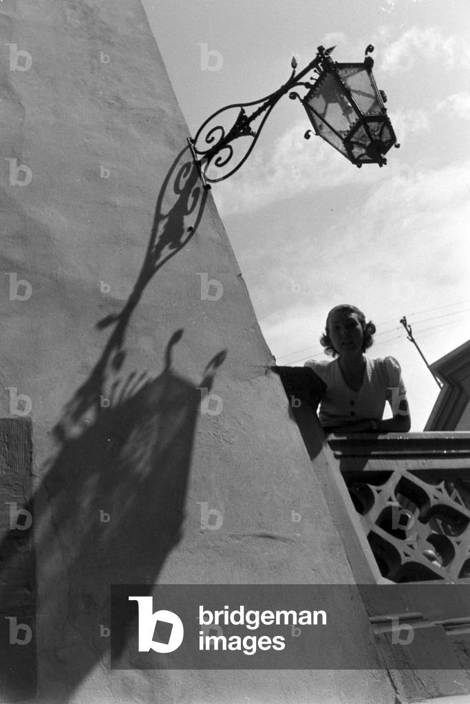 A trip to Wertheim, Germany 1930s (b/w photo)