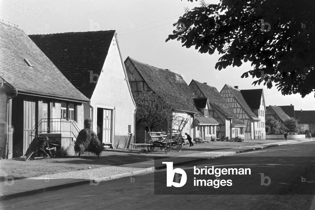 A trip to Trossingen, Germany 1930s (b/w photo)