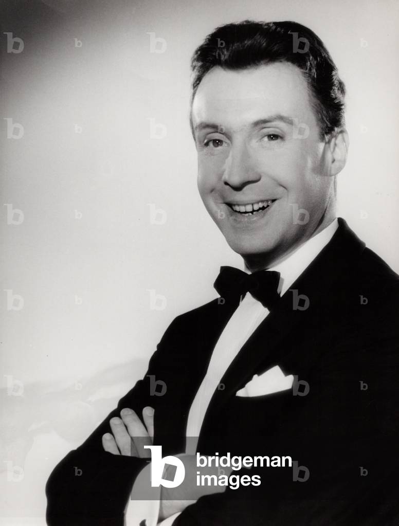Austrian actor, singer and entertainer Peter Alexander, Germany 1958 (b/w photo)