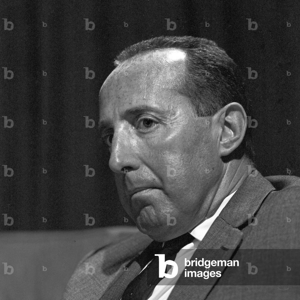 German journalist and publicist Peter Scholl Latour at Paris, France 1960s