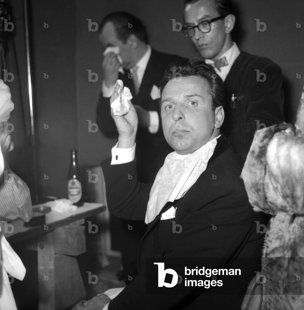 German actor Georg Thomalla at the wardrobe for the German TV show 