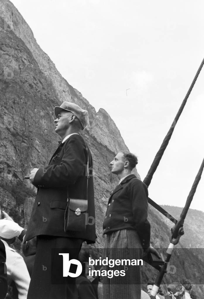 A cruise to Norway, Germany 1930s (b/w photo)
