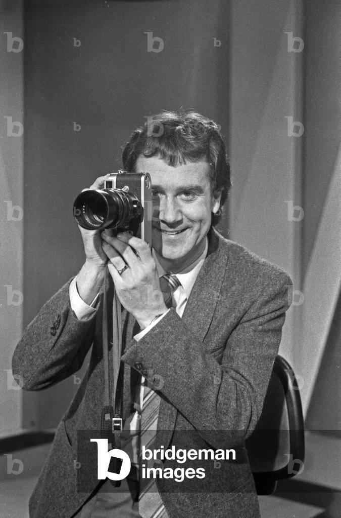 Swiss TV presenter and journalist Kurt Felix at the set of his show 