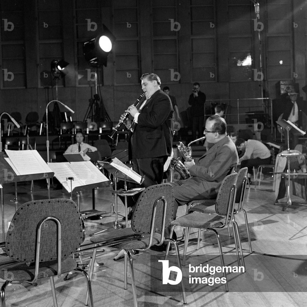 Musicians at the Hamburg jazz workshop, Germany 1960s