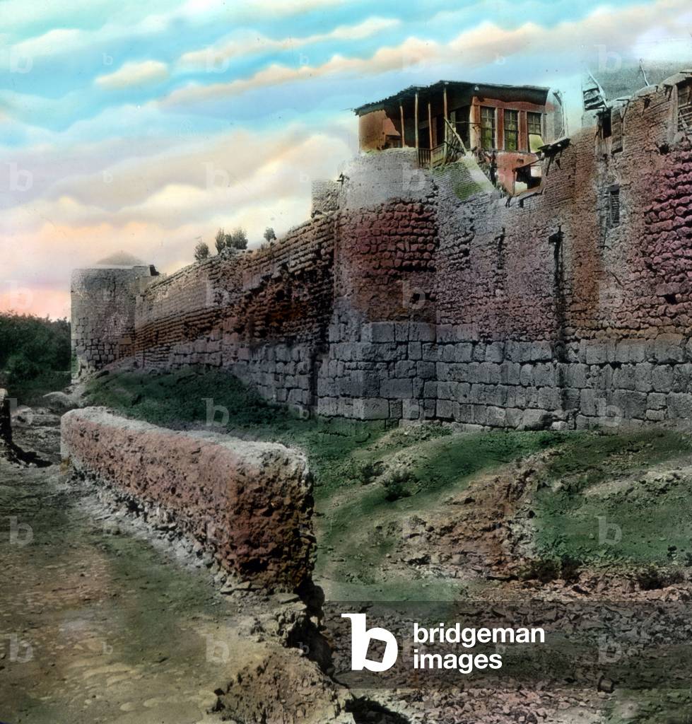 At this point of the ancient Damascus city wall Saul had changed to Paul, 1920s