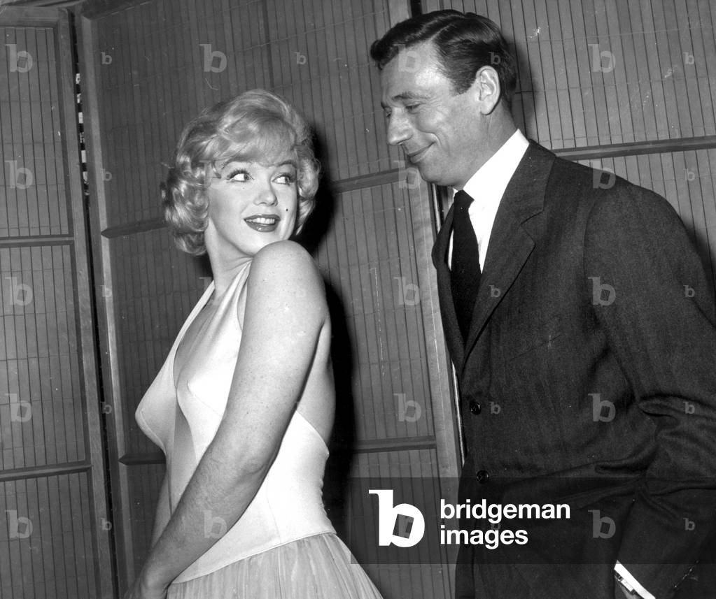 Marylin Monroe and Yves Montand in Hollywood on January 18, 1960