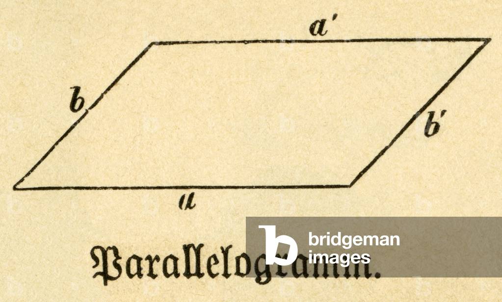 Parallelogramm, illustration from : 