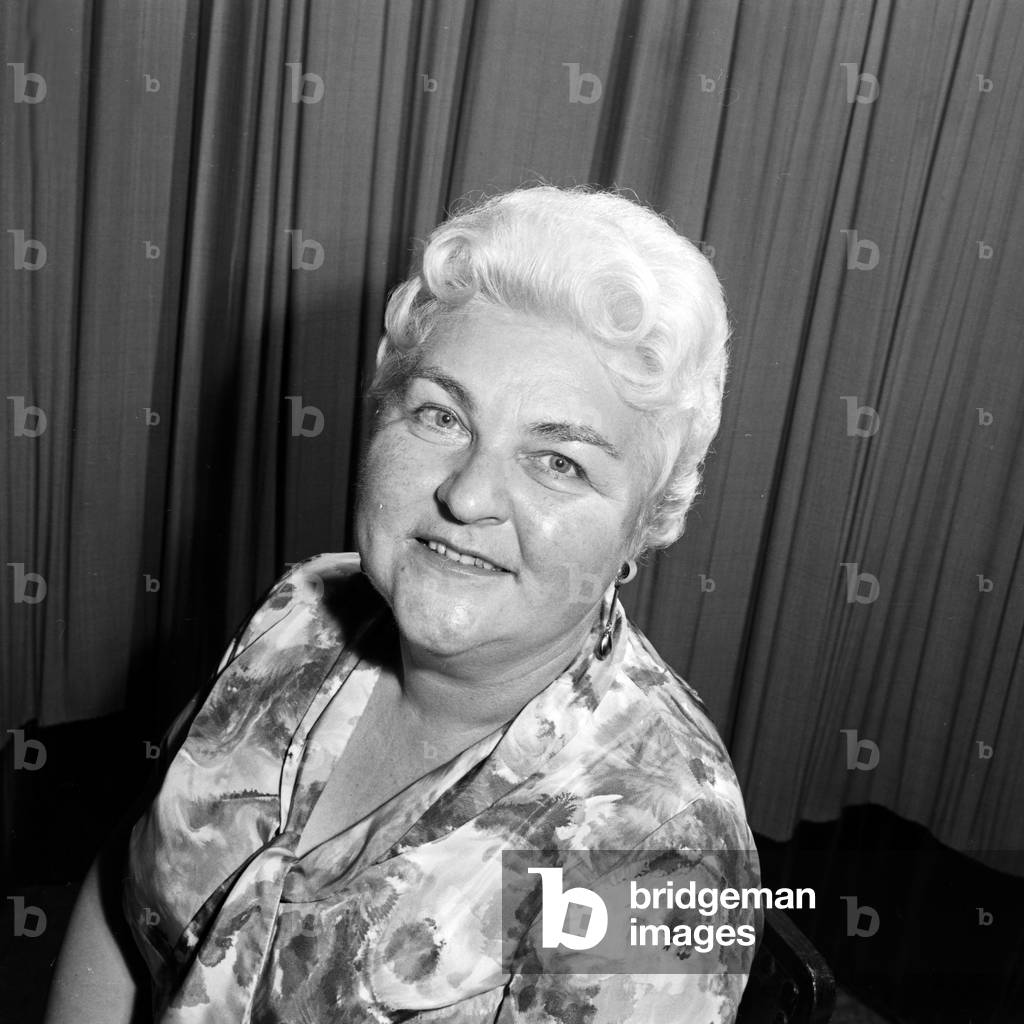 The mother of Hamburg actress Heidi Kabel, Germany 1960s