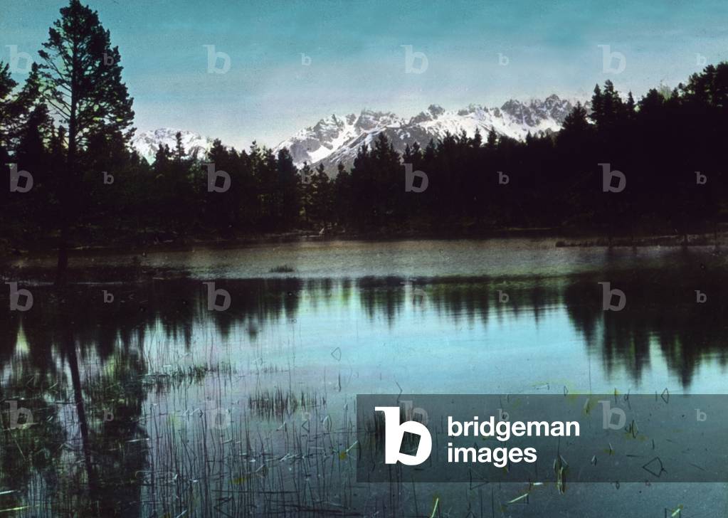 View to Lake Moesern, Tyrol, 1920s
