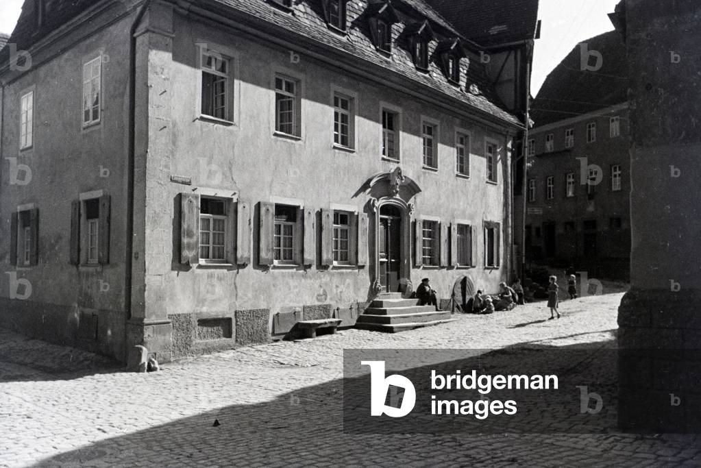 An excursion to Wimpfen, Germany 1930s (b/w photo)