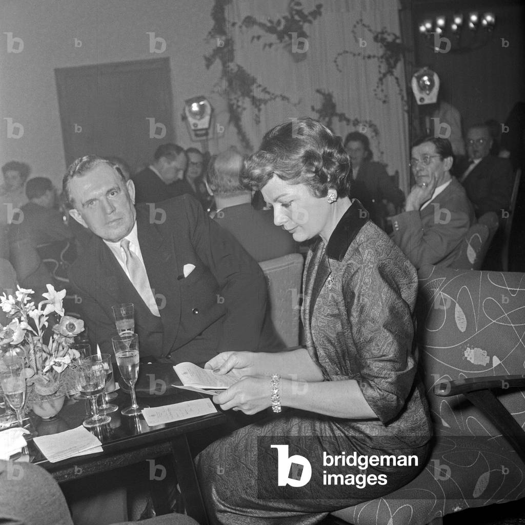 Swiss singer Lys Assia with her husband Johann Heinrich Kunz, Germany 1950s
