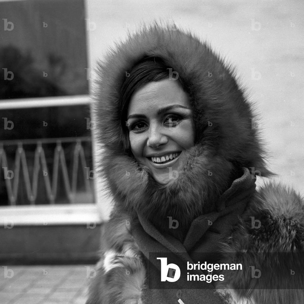 German journalist, TV presenter and author Marie Louise Steinbauer at Hamburg, Germany 1960s