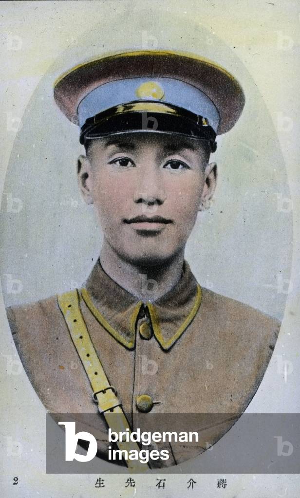 China, Peking, portrait of the young Chiang Kai-shek (1887 - 1975), leader of the KMT, Nationalist Party, image date: circa 1910, Carl Simon Archive
