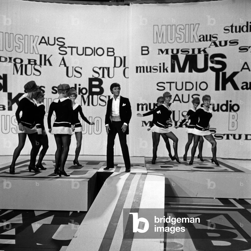 German singer Rex Gildo at the TV show 